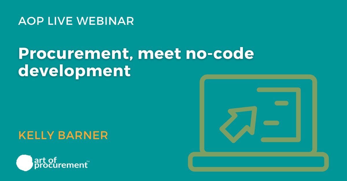 Procurement, meet no-code development