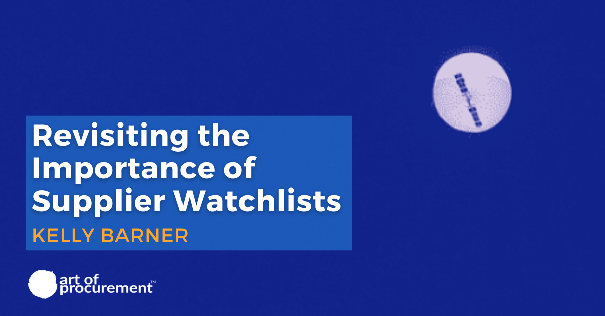 Revisiting the Importance of Supplier Watchlists