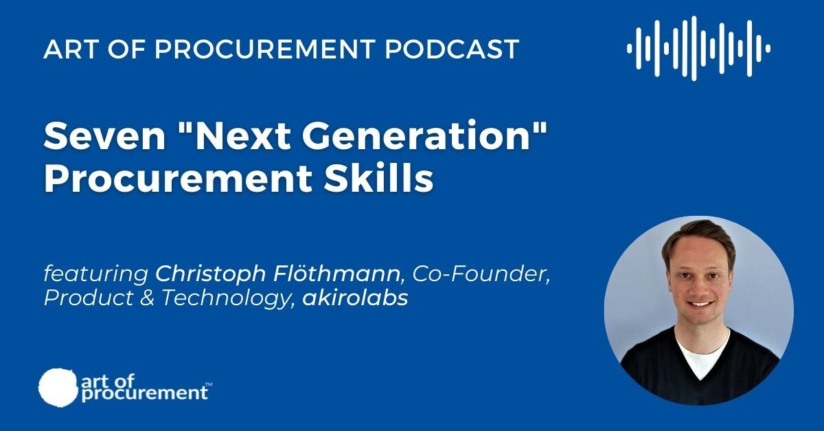 Seven ‘Next Generation’ Procurement Skills