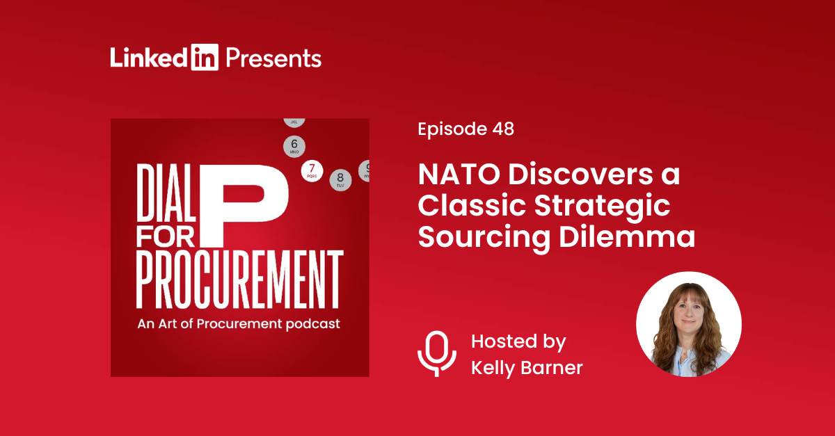 NATO Discovers a Classic Strategic Sourcing Dilemma