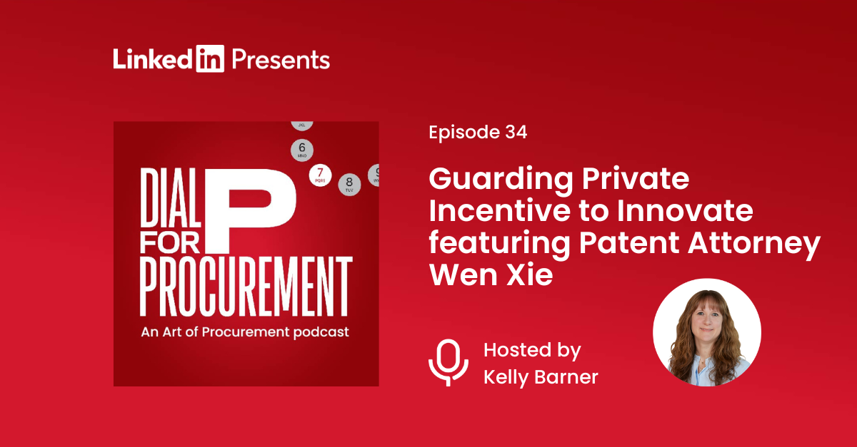 Guarding Private Incentive to Innovate featuring Patent Attorney Wen Xie