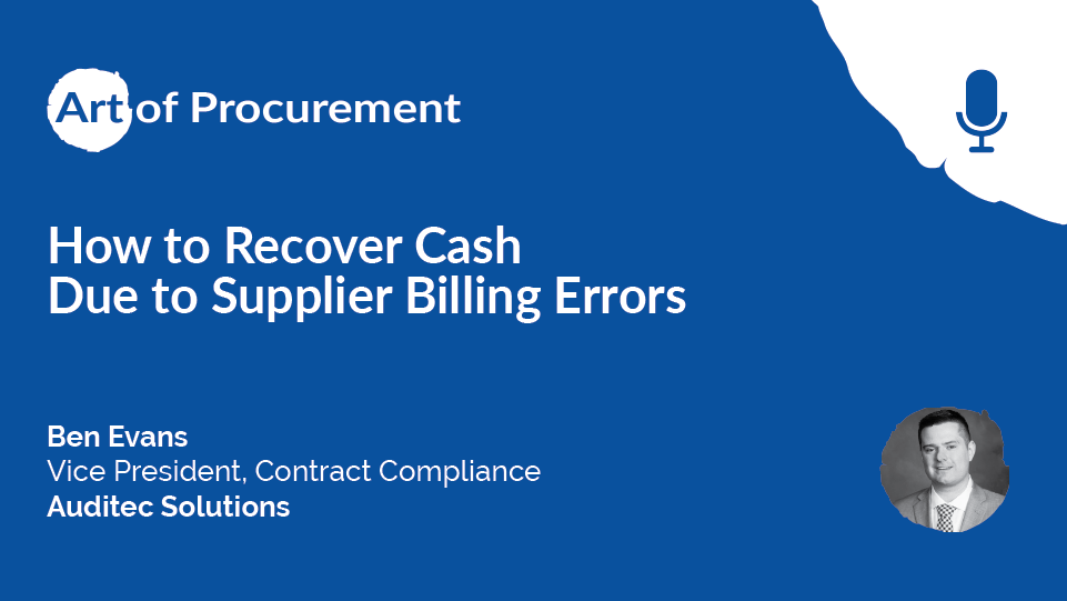 How to Recover Cash Due to Supplier Billing Errors