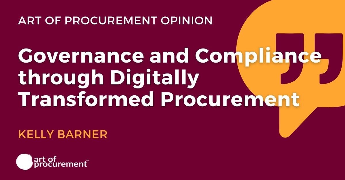 Governance and Compliance Through Digitally Transformed Procurement