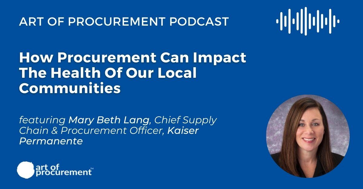 How Procurement Can Impact the Health of our Local Communities