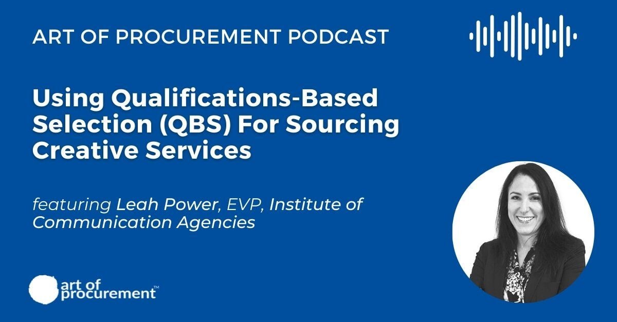 Using Qualifications-based Selection (QBS) for Sourcing Creative Services