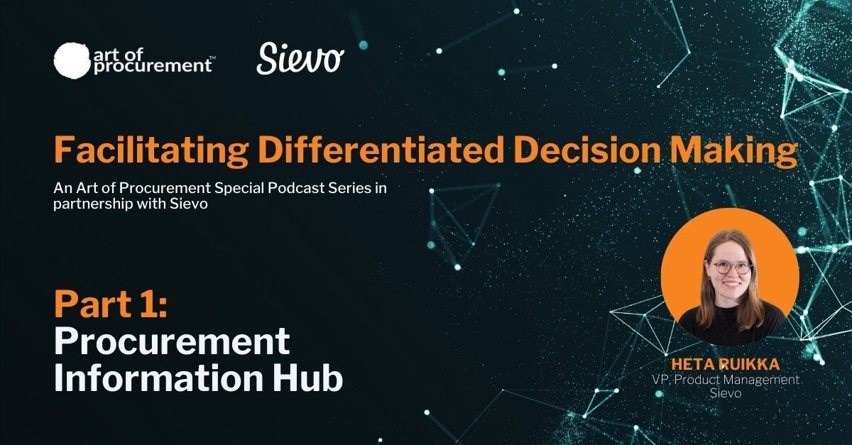 Facilitating Differentiated Decision Making | Part 1: Procurement Information Hub