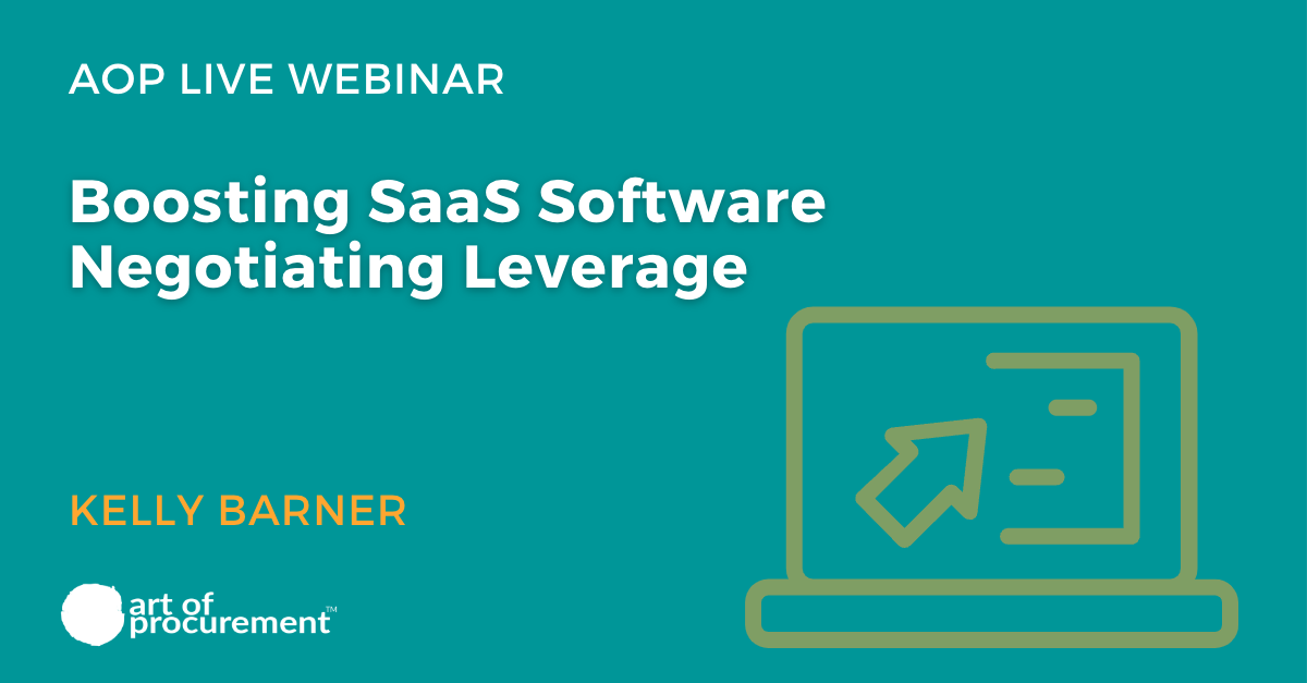 Boosting SaaS Software Negotiating Leverage