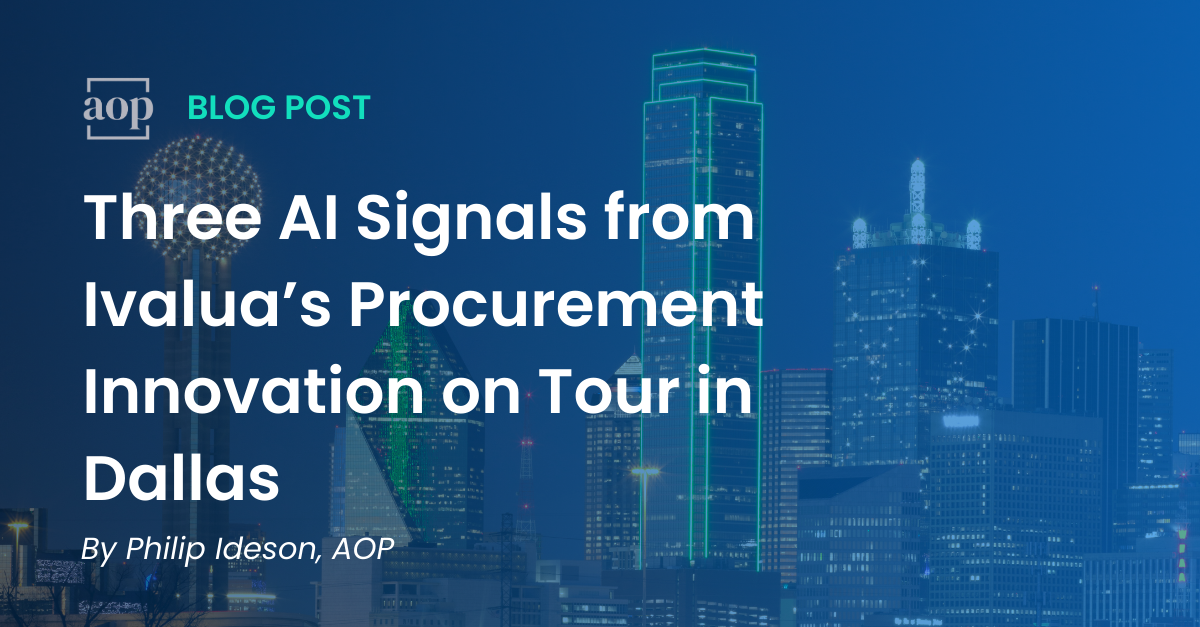 Three AI Signals from Ivalua’s Procurement Innovation on Tour in Dallas
