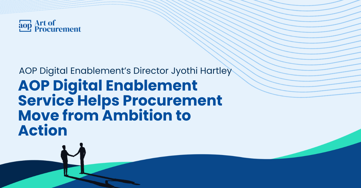 AOP Digital Enablement Service Helps Procurement Move from Ambition to Action