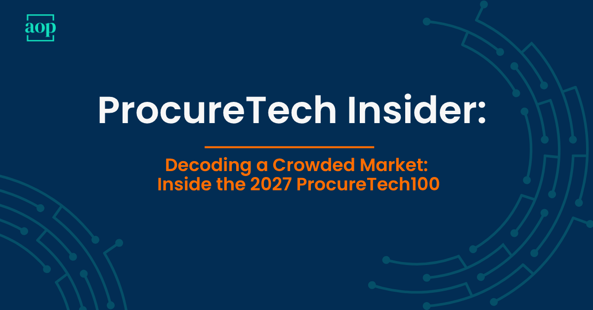 Decoding a Crowded Market: Inside the 2027 ProcureTech100