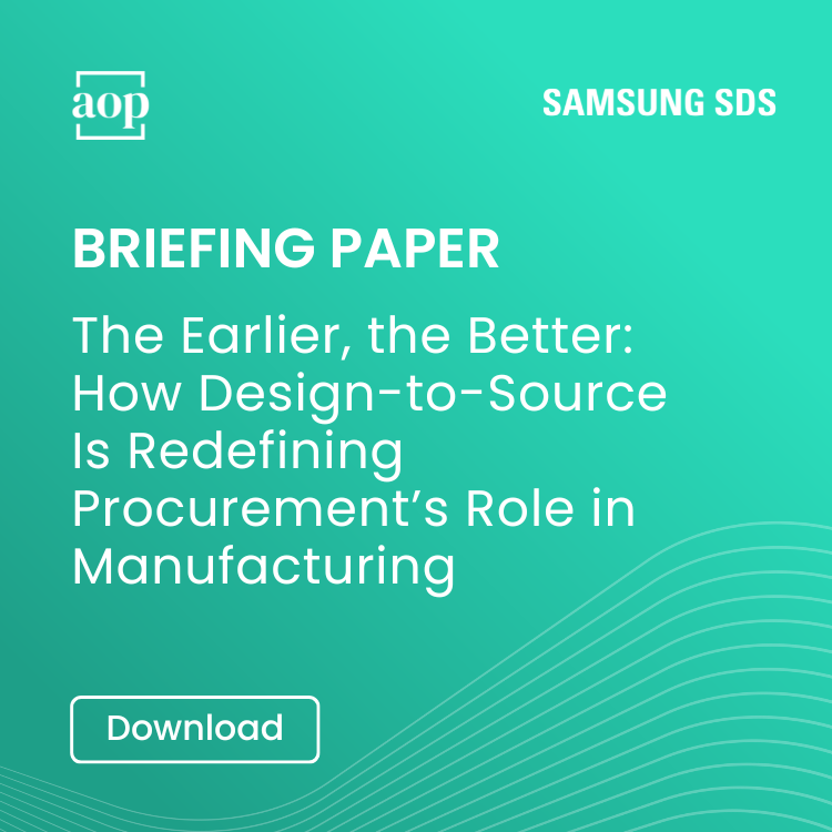 The Earlier, the Better How Design-to-Source Is Redefining Procurement’s Role in Manufacturing