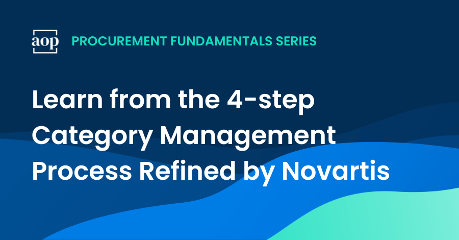 Learn from the 4-step Category Management Process Refined by Novartis