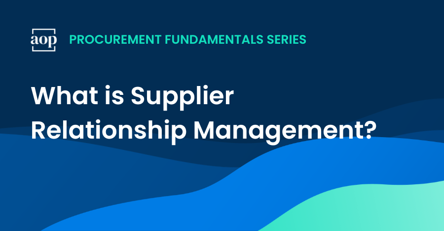 supplier relationship management