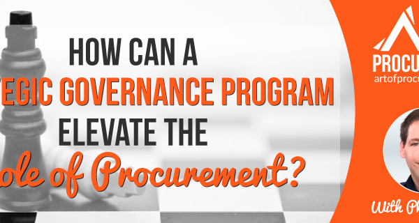 Governance Elevate Role of Procurement